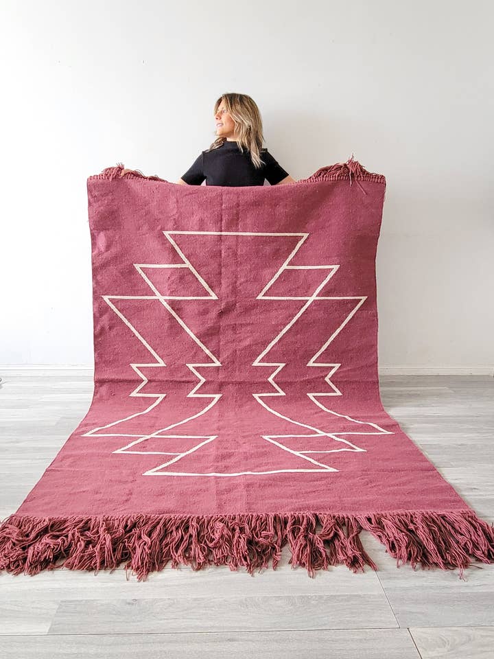 Mulberry Handwoven Kilim Rug for wholesale by Mumo Toronto Inc