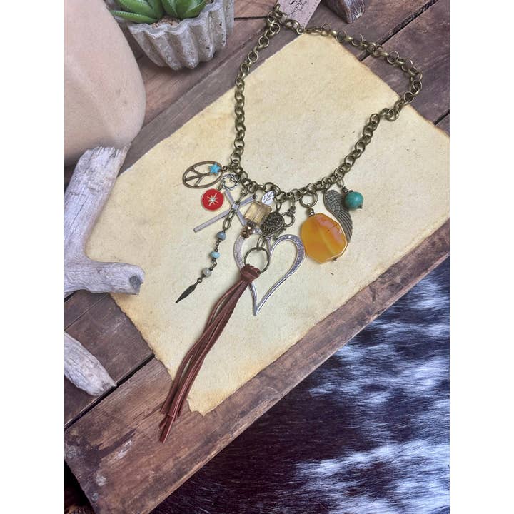 Scooples Jewelry - Wholesale Pendant/Charm Necklace - Gypsy Junk Orginals Leather 3