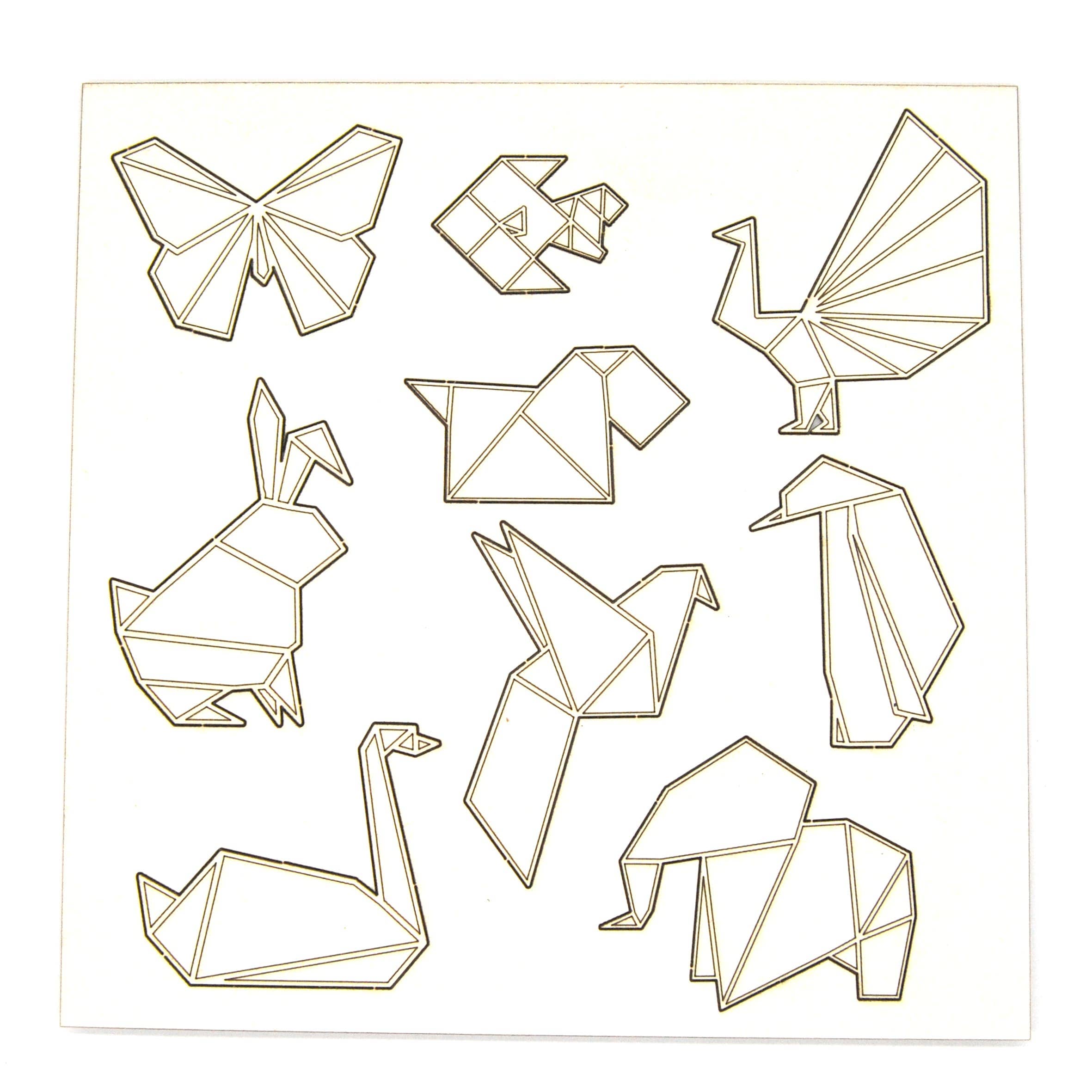 Evyre Scrapbooking - Wholesale Craft Supplies - Chipboard - Geometric Animals0