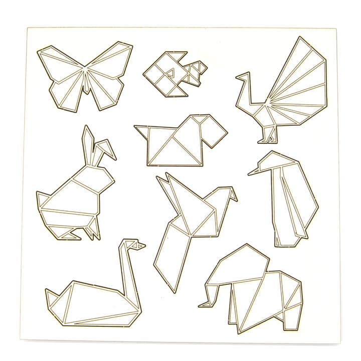 Evyre Scrapbooking - Wholesale Craft Supplies - Chipboard - Geometric Animals