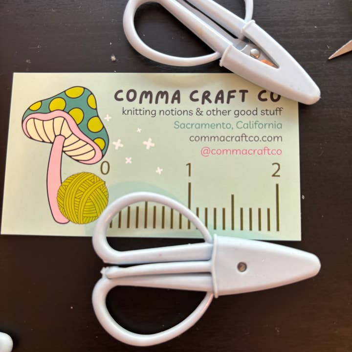 Comma Craft Co - Wholesale Scissors - Mini Scissors - Light Blue for Knitting Crochet Sewing etc