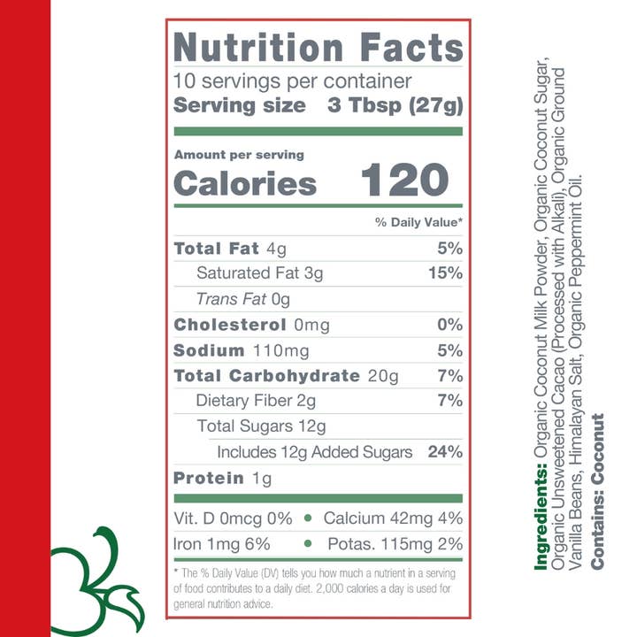 Bare Life - Wholesale Hot Cocoa Mix/Kit - Dairy Free & Vegan Peppermint Hot Cocoa Mix - 9.52 Oz. Bag