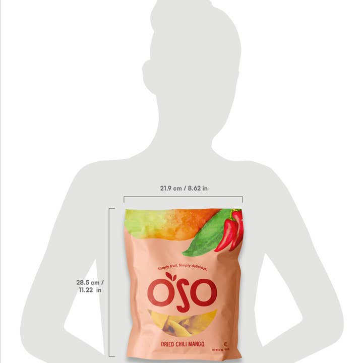 OSO SNACKS - Wholesale Dried/Dehydrated Fruit - Dried Chili Mango Slices - 23 Oz Bag3