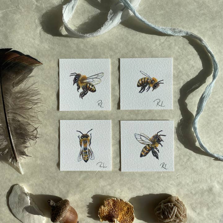 Rebekah Lowell Creative Studio - Wholesale Art Print - Honeybees Little Print8
