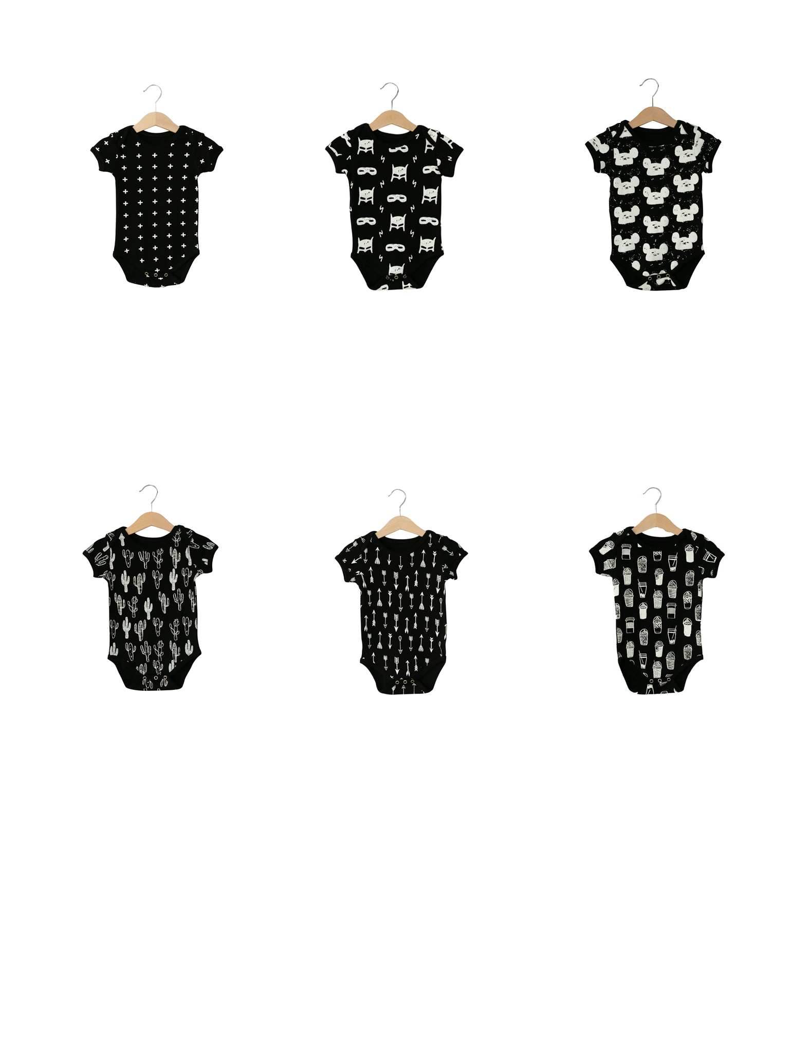 Modern Burlap - Wholesale Bodysuit (Non-Footed) - Baby - Organic Short Sleeve Bodysuit | Solids & Prints43