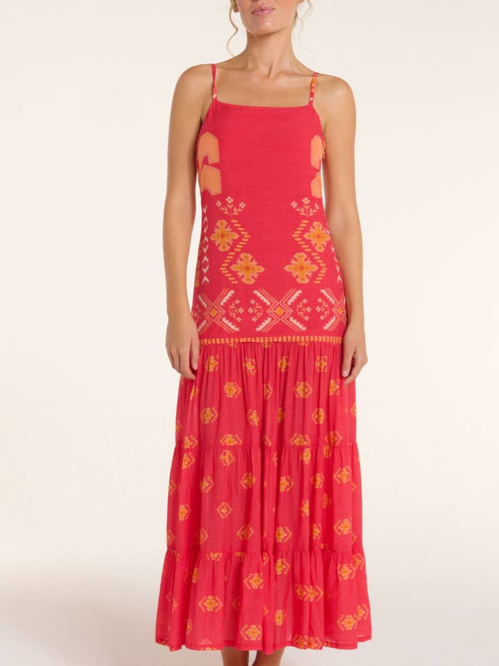 Poppy Dress in Tribal Gone West for wholesale by Hermoza