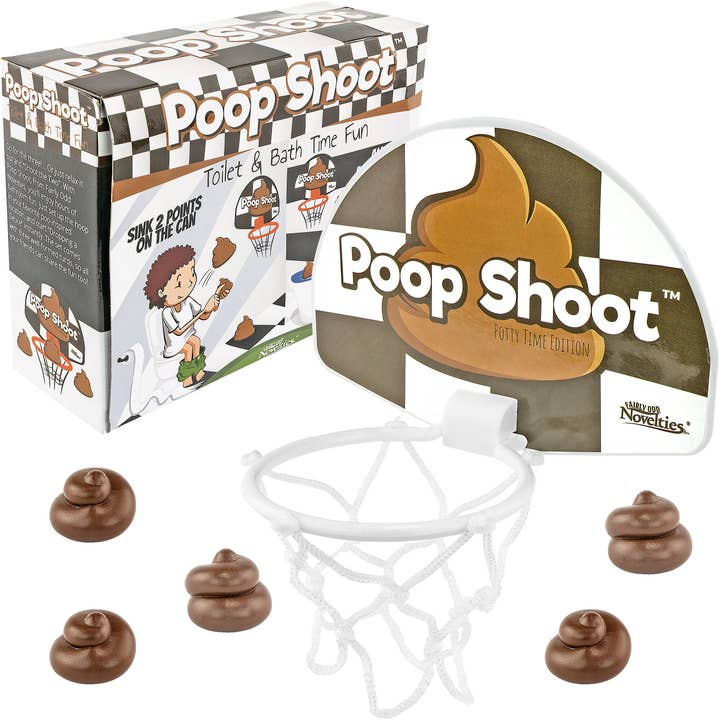 Juego de baloncesto The Novelty Poop, set de regalo para deportes de baño para venta al por mayor de Fairly Odd Brands