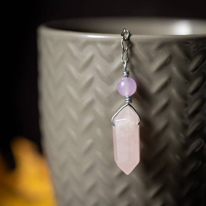 Kinley Jewelry - Wholesale Tea Strainer/Infuser - Tea Infuser Self Love Rose Quartz Crystal Charmed Kitchen 2