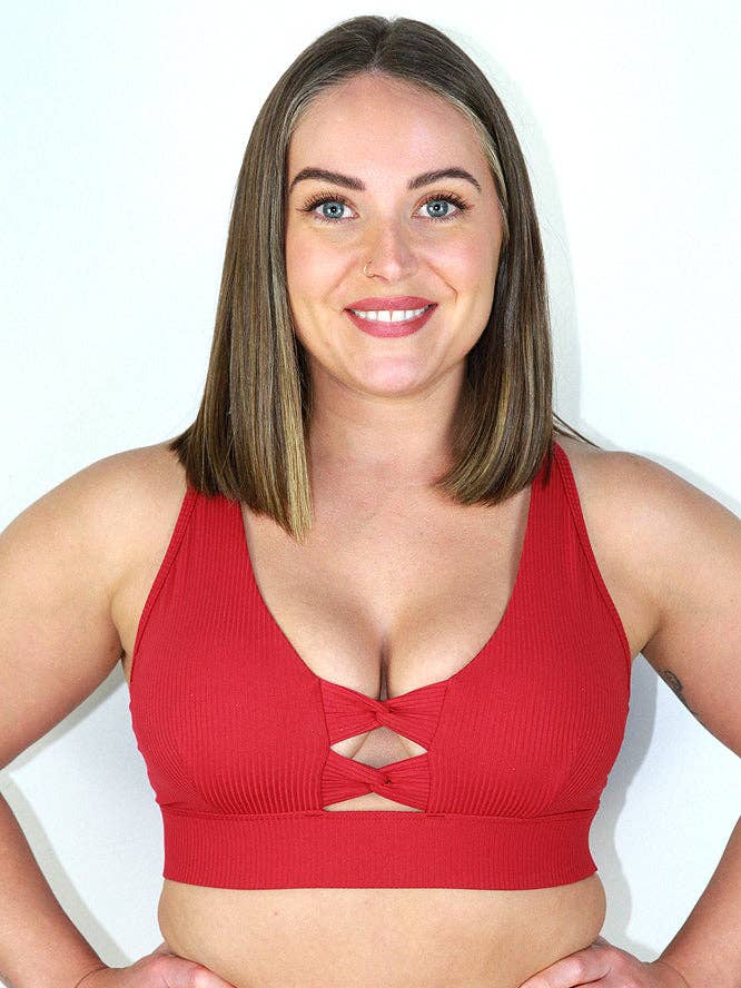 Rarr Designs - Wholesale Sports bra – Women's - Sasha Sports Bra –Sangria Red0