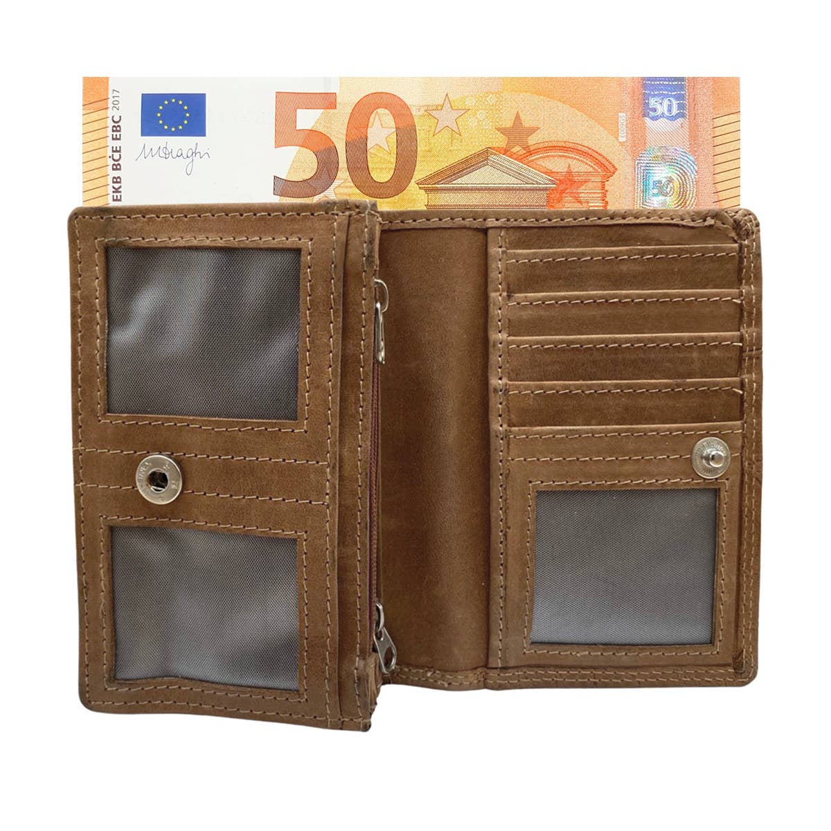 Arrigo - Wholesale Wallet - Women's - Leather Wallet ladies - Buffel Leather Croco Print Compact17