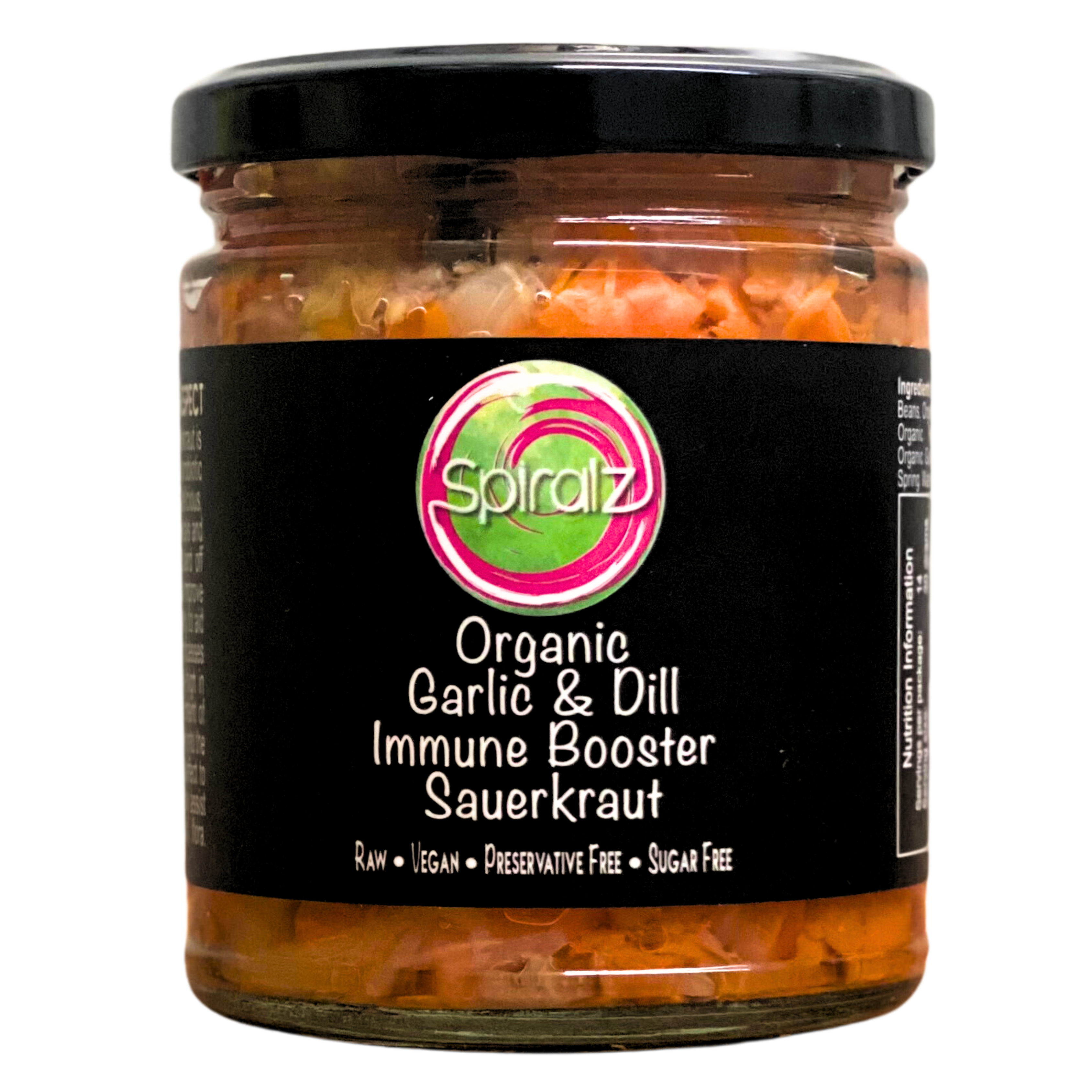 Spiralz Fermented Foods - Wholesale Pickled vegetables - 220G TASTER JAR'S2
