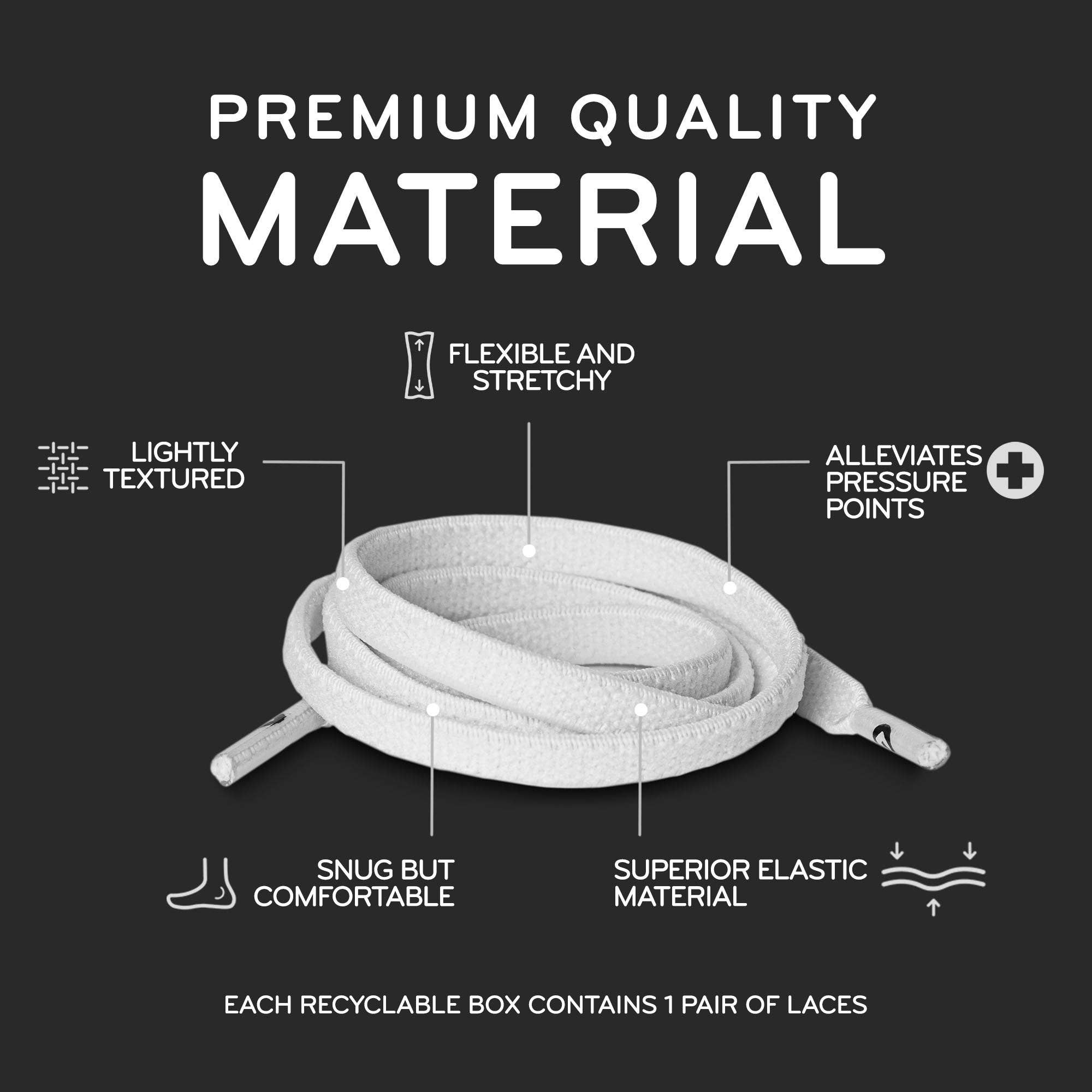 The Original Stretchlace - Vendita all'ingrosso Lacci per scarpe - Unisex - Lacci per scarpe elastici piatti66