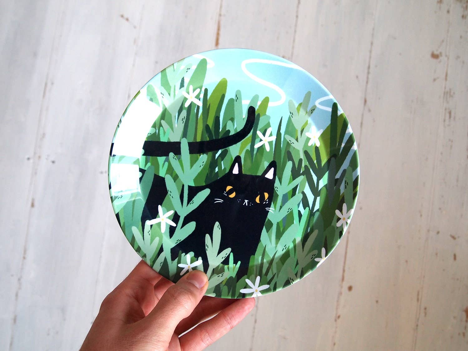 I LIKE CATS - Wholesale Dinner plate - Black Cat Snack Sized Plastic Plate5