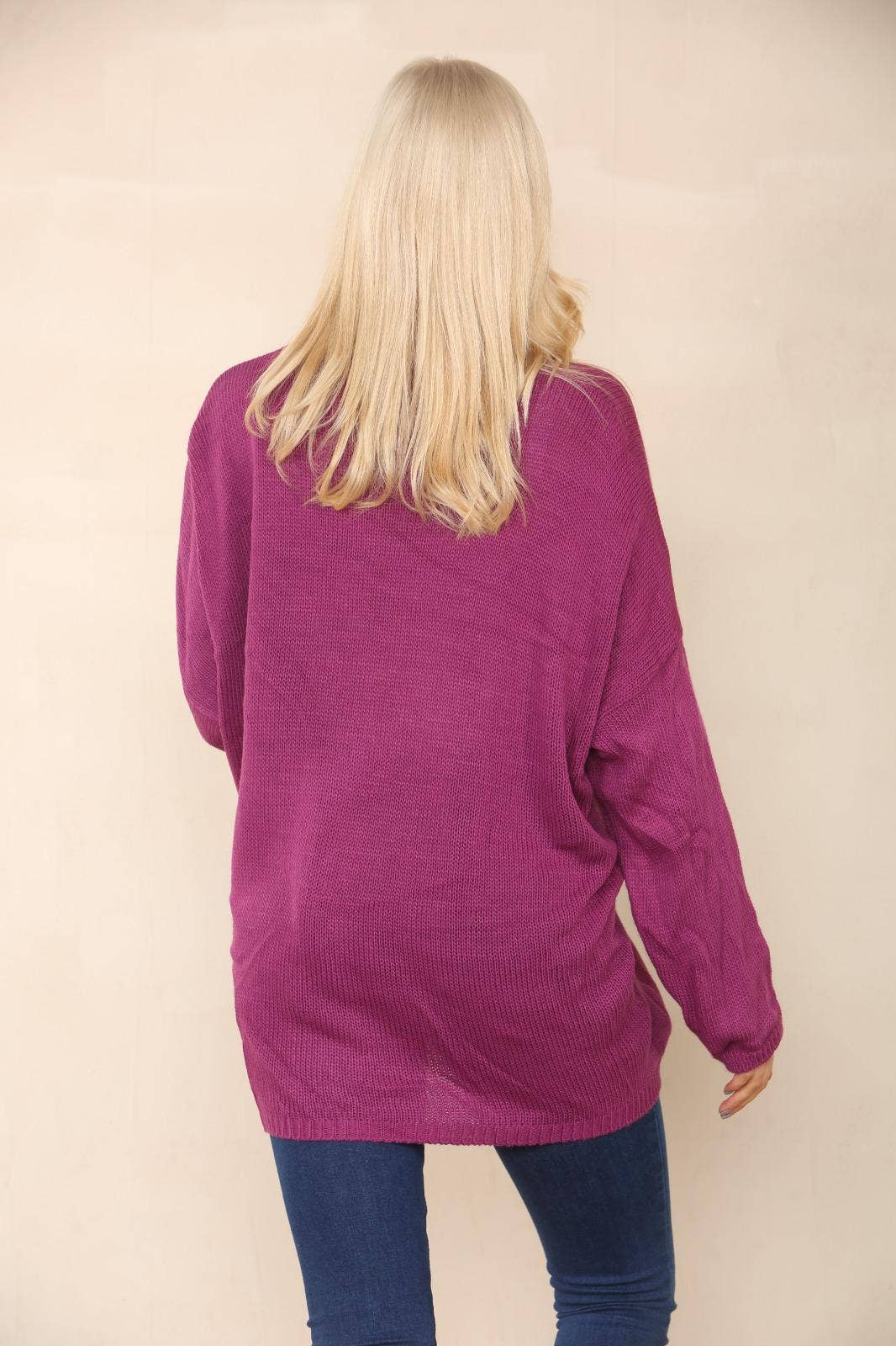 Miss Bold - Wholesale Tunic Sweater - Women's - Italian Oversized Floral Print Knitted Jumper Top26