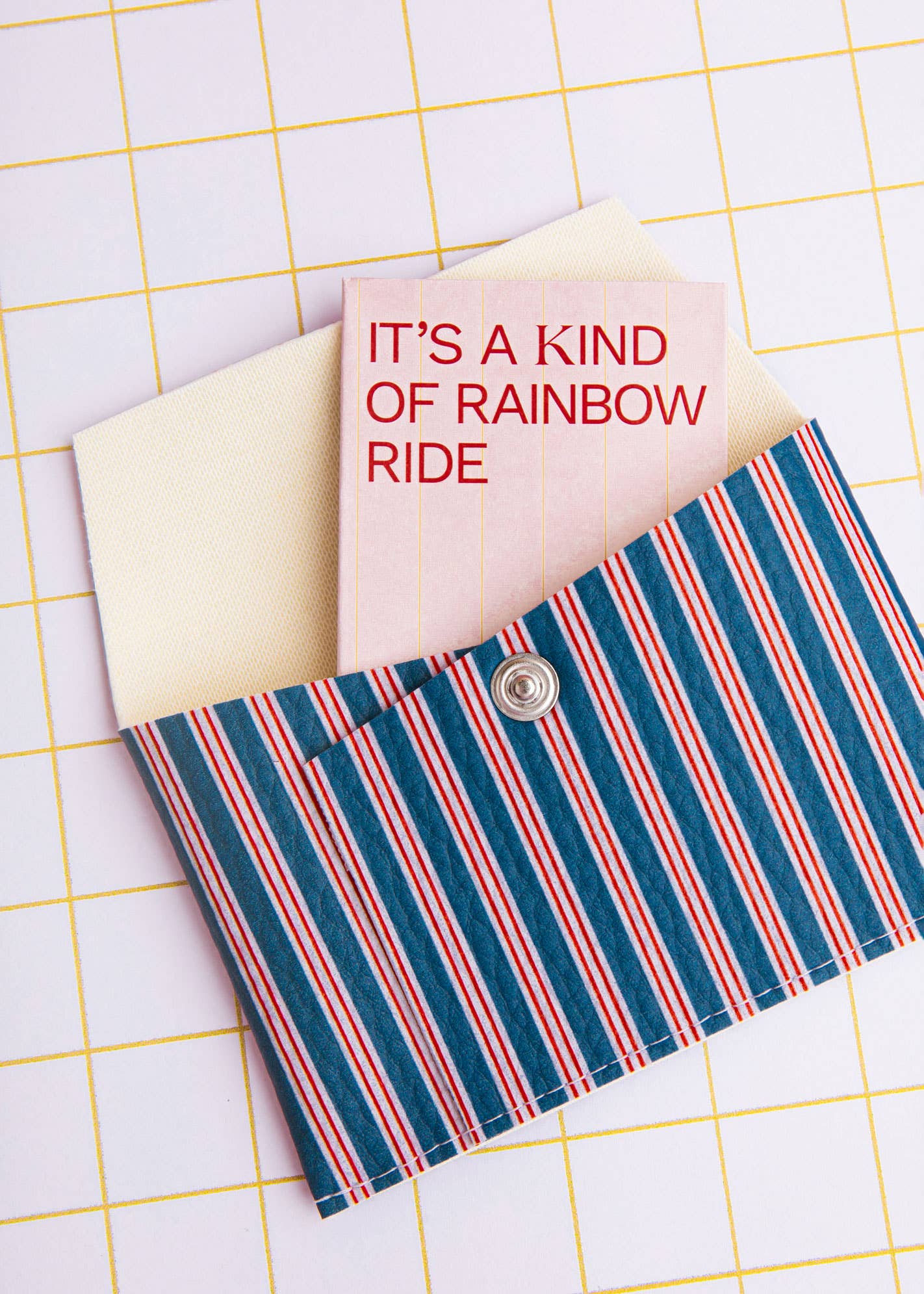 ECKE - Wholesale Card Holder - Women's - Dark Blue Stripes Wallet2