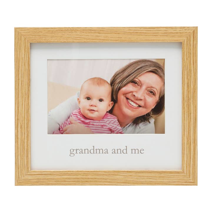 Grandma & Me Picture Frame, Natural for wholesale by Kate & Milo