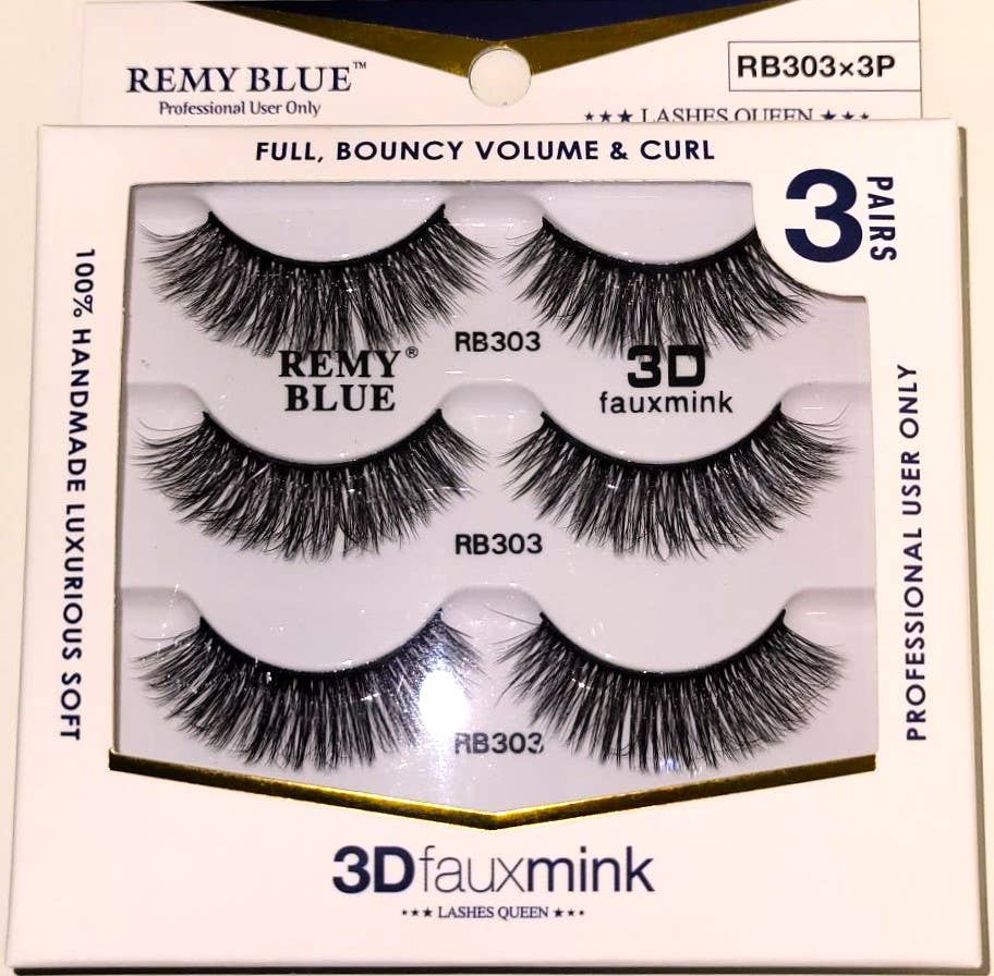 AEsthetic - Wholesale False/Fake Eyelashes - REMY BLUE 3D FAUX MINK EYELASHES (SERIES 3)2