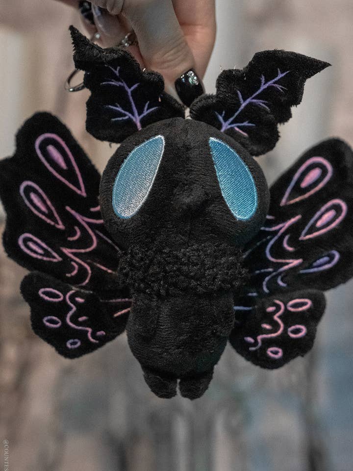 Lunar Moth Plush Keychain for wholesale by vampirefreaks