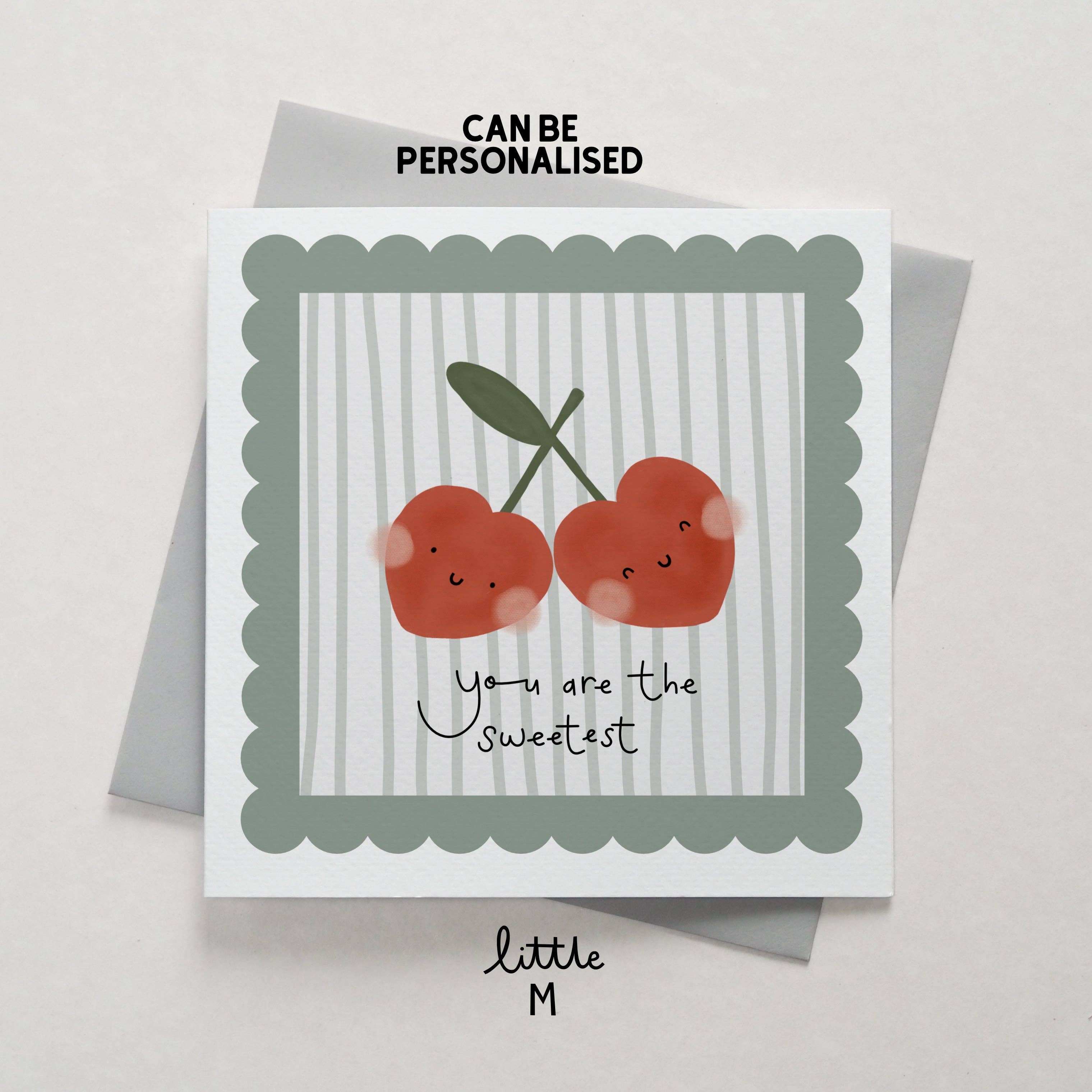 Little M – wholesale Love card – You are the sweetest card - can be personalised1