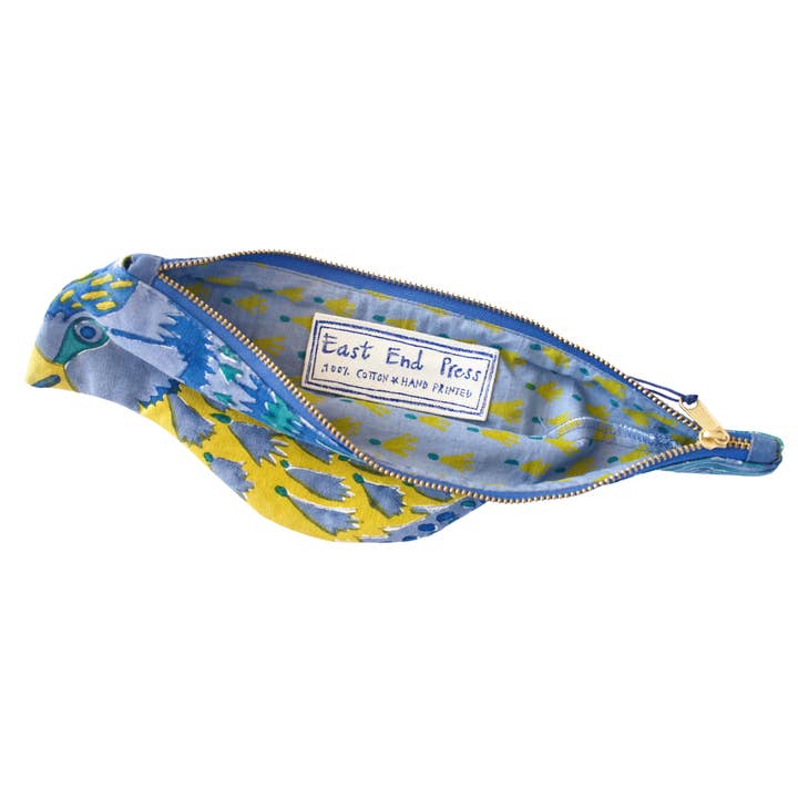 East End Press - Wholesale Pencil case/pouch - Blue Tit Fabric Case