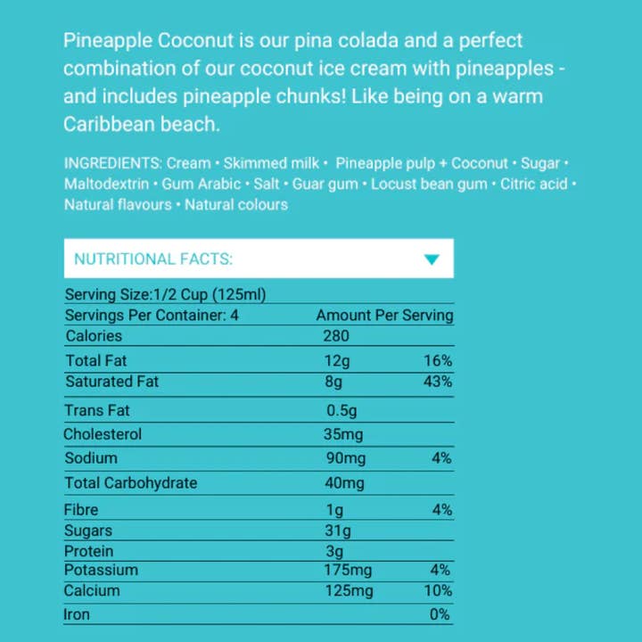 Sweet N' Nice - Wholesale Ice Cream/Sorbet - Neale's Sweet N Nice Ice Cream - Pineapple Coconut1