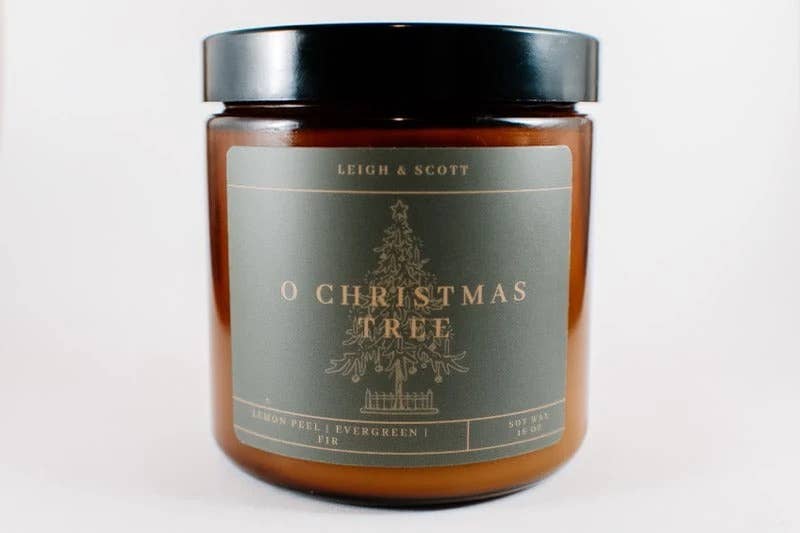 Leigh and Scott - Wholesale Jar/Filled Candle - O Christmas Tree 1