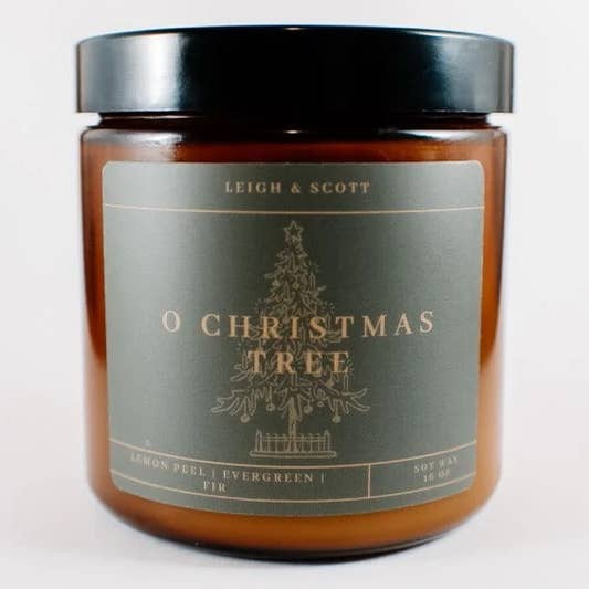 Leigh and Scott - Wholesale Jar/Filled Candle - O Christmas Tree 1