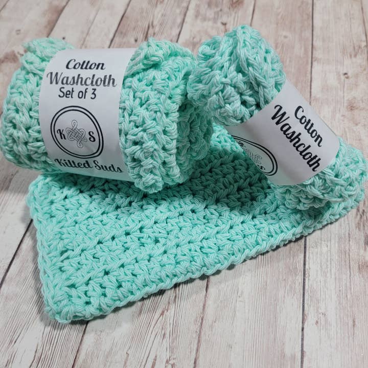 Toalha de Algodão Menta por atacado de Kilted Suds