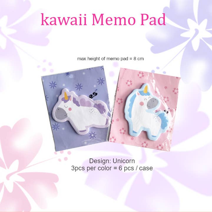 Especially Selected Trading eK – wholesale Sticky notes – cute Memo Pads / sticky memo kawaii animal design
