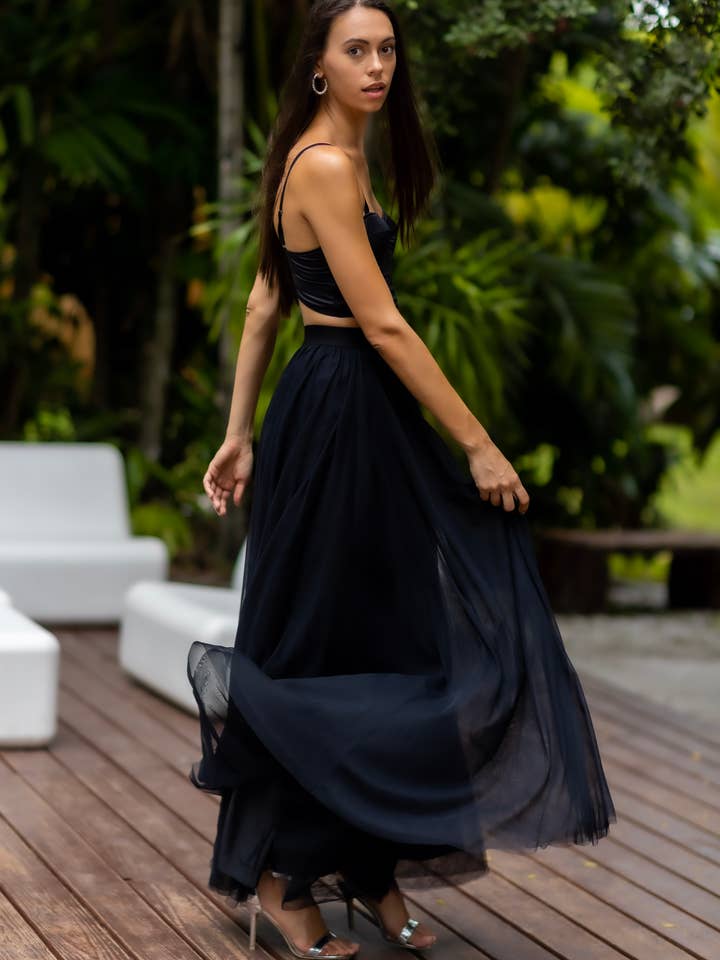 Sylvie Muller - Wholesale Skirt - Women's - Gala Black Tutu tulle skirt1