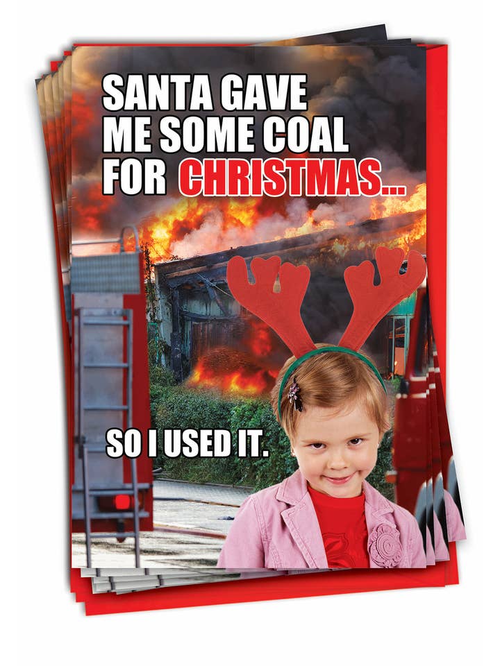 Æske med 12 julekort - Kul til jul for engroshandel hos NobleWorks