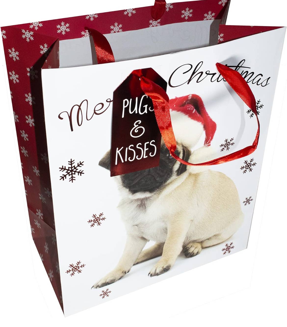 Iridium Direct – wholesale Presentpåse – Pug Presentpåse - Pugs & Kyssar - 33cm x 26cm x 14cm (HxBxD) 2