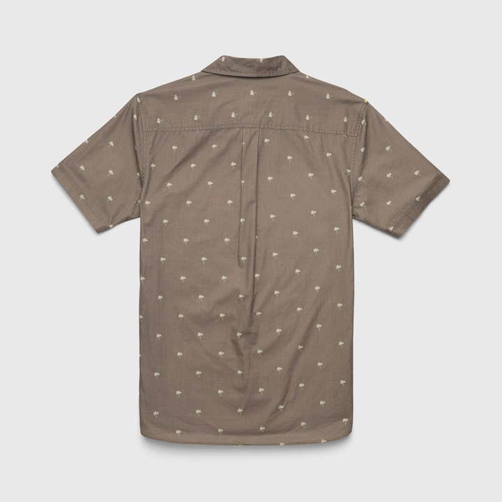 Joey s/s Palm printed Shirt - Olive for wholesale on Faire