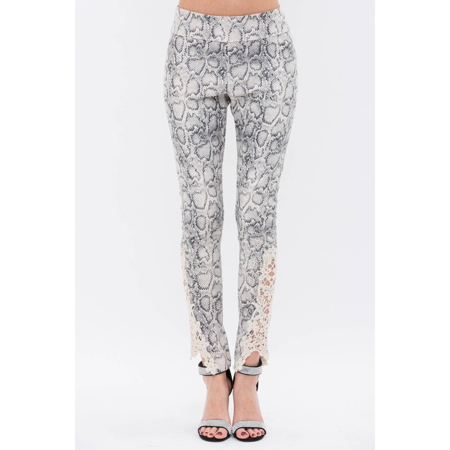 VOCAL - Wholesale Fashion Leggings - Women's - ANIMAL PRINT FAUX LEATHER LEGGINGS1