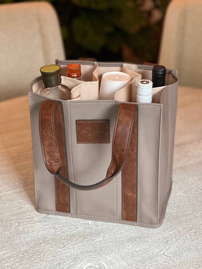 mb greene - Wholesale Wine Tote - Bottle Bag2