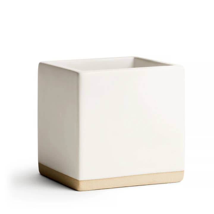E. Frances Paper - Wholesale Stationery/Notecard Set - Little Notes® Ceramic Holder l White