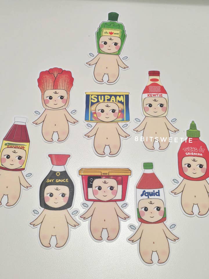 AANHPI Angel Baby Sticker for wholesale by 8bitsweetie