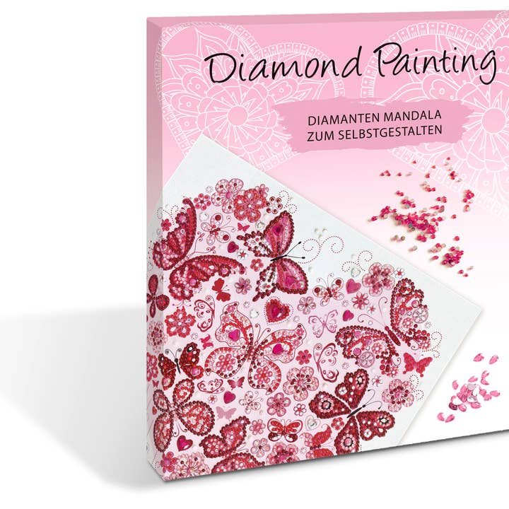 Diamantmålning ”Diamond Mandala” Set 10 (hjärta) för wholesale av URSUS® / Buntpapierfabrik Ludwig Bähr GmbH & Co. KG