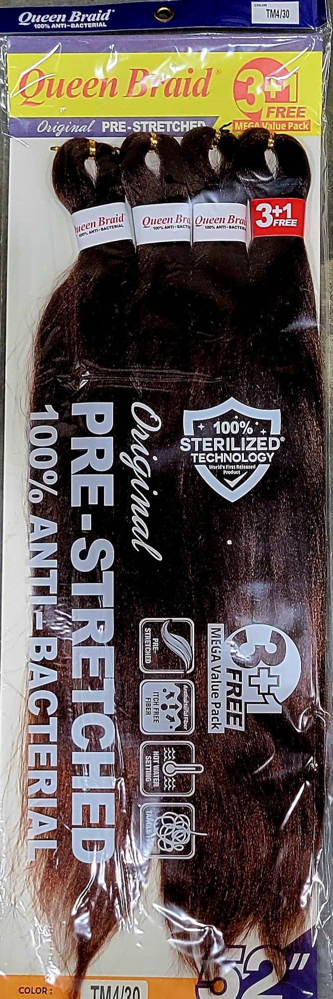 AEsthetic - Vente Extensions de cheveux - Mega pack QUEEN BRAID 3 + 1 pour extensions de cheveux11