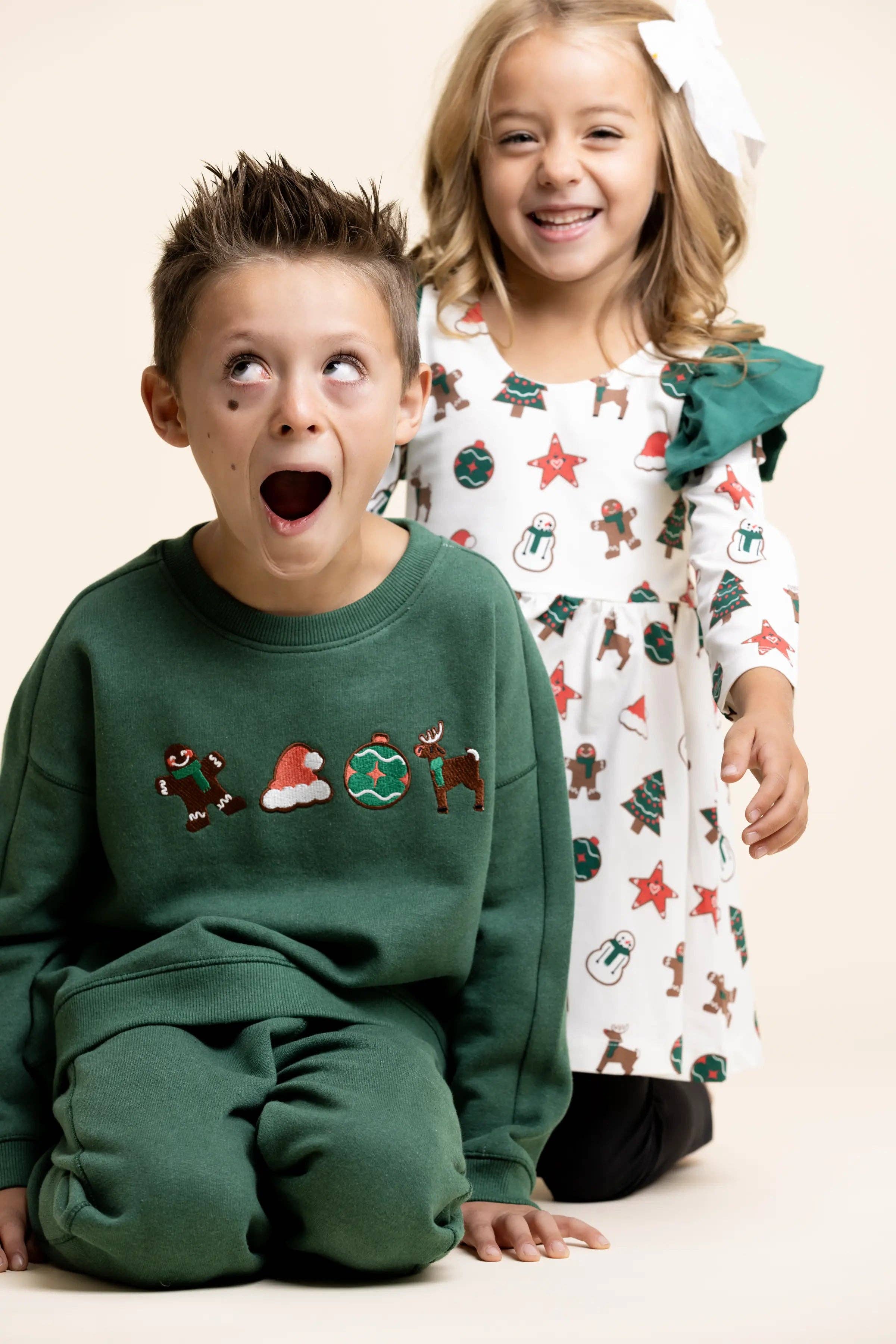 Monica + Andy – Engroshandel Sweatshirt - Børn – Sportslig sweatshirt_Christmas Cookies3