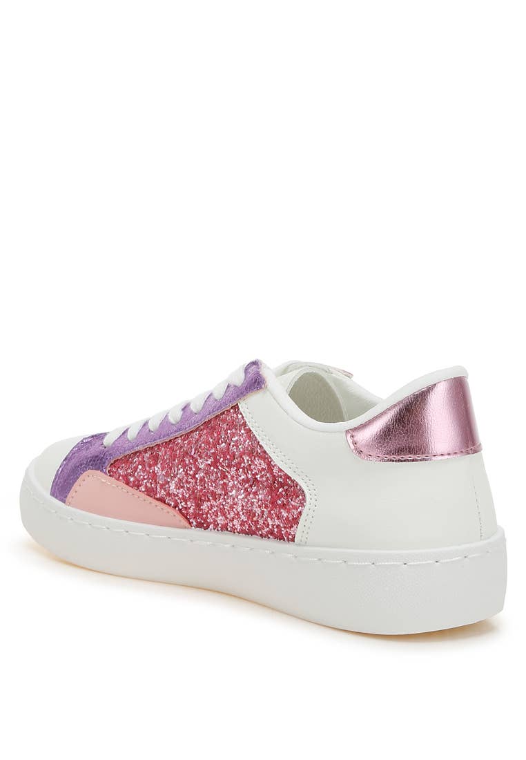 Rag Company - Vente Baskets tendance – femme - Espadrilles en similicuir à paillettes Cosmolight1