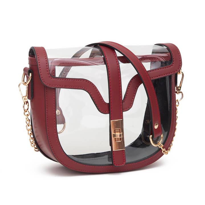 Embellish Your Life - Wholesale Crossbody Bag - Women's - Transparent Stadium Large Crossbody Bag10