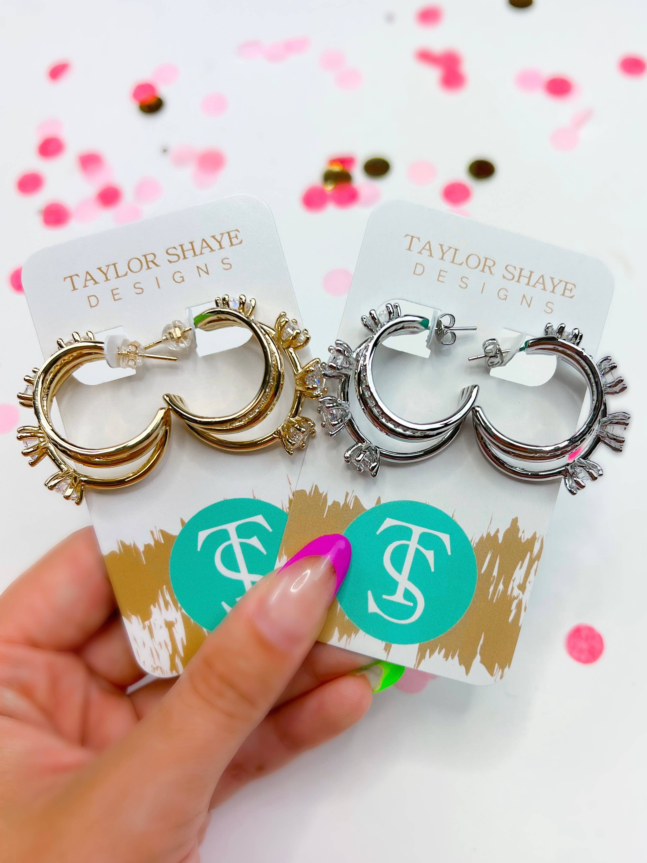 Taylor Shaye Designs - Wholesale Oorringen - Juliana Hoops1