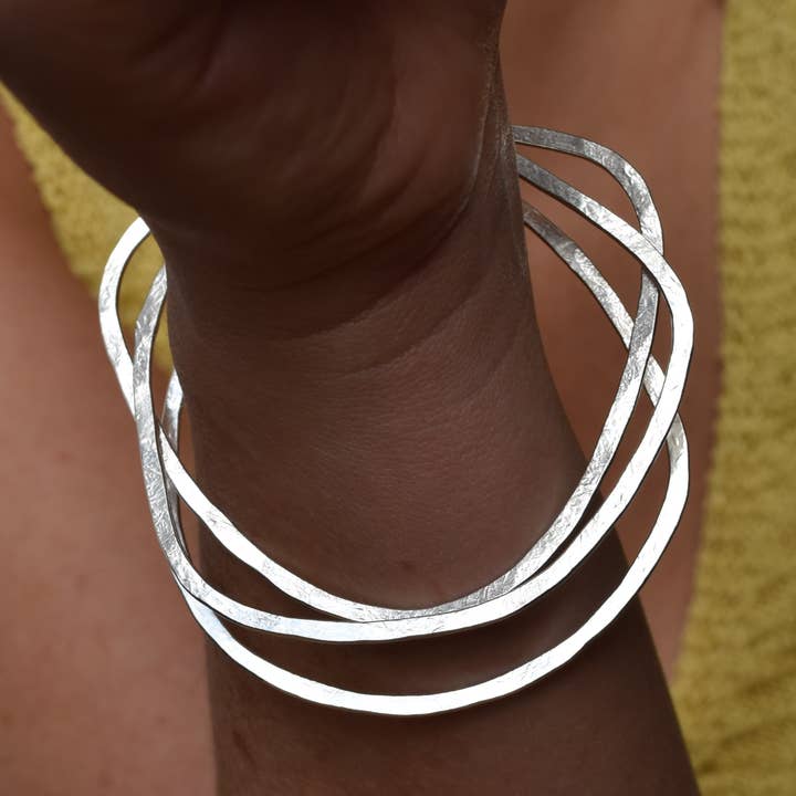 Organic Shape Bangle for wholesale by MUKA studio