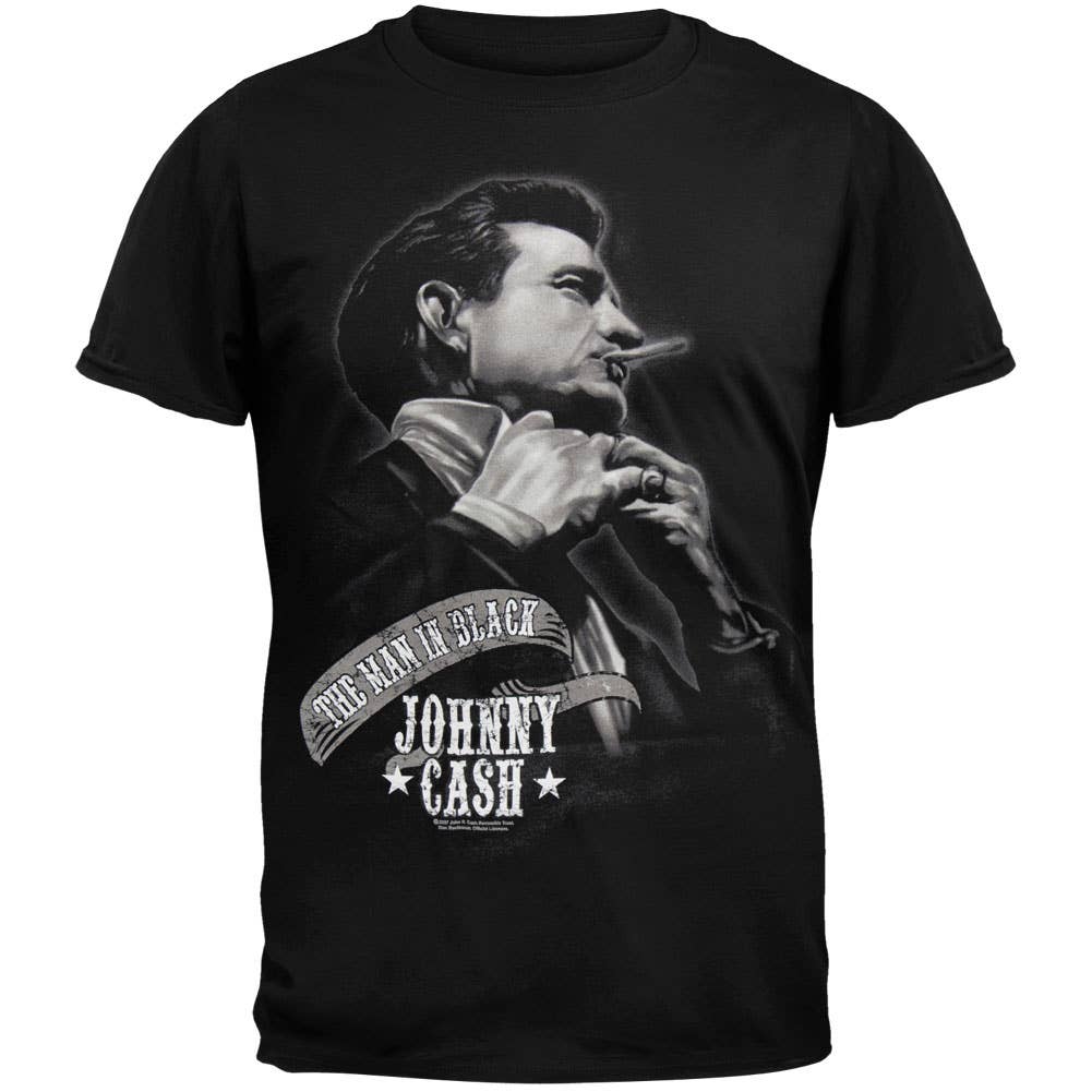 Official Store - Wholesale Screen Printed T-Shirt - Men's - Johnny Cash - The Man Men's T Shirt0