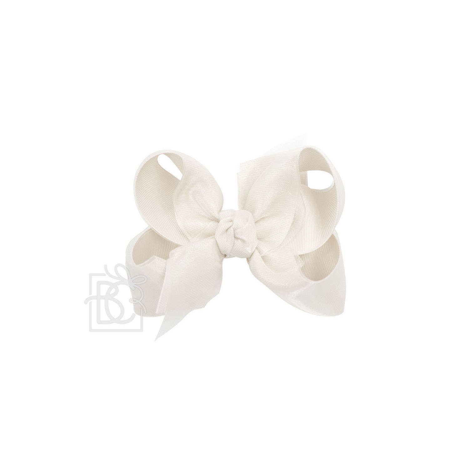 Beyond Creations, LLC – wholesale Hair bow – Kids – LAYERED ORGANZA/GROSGRAIN BOW ON CLIP18