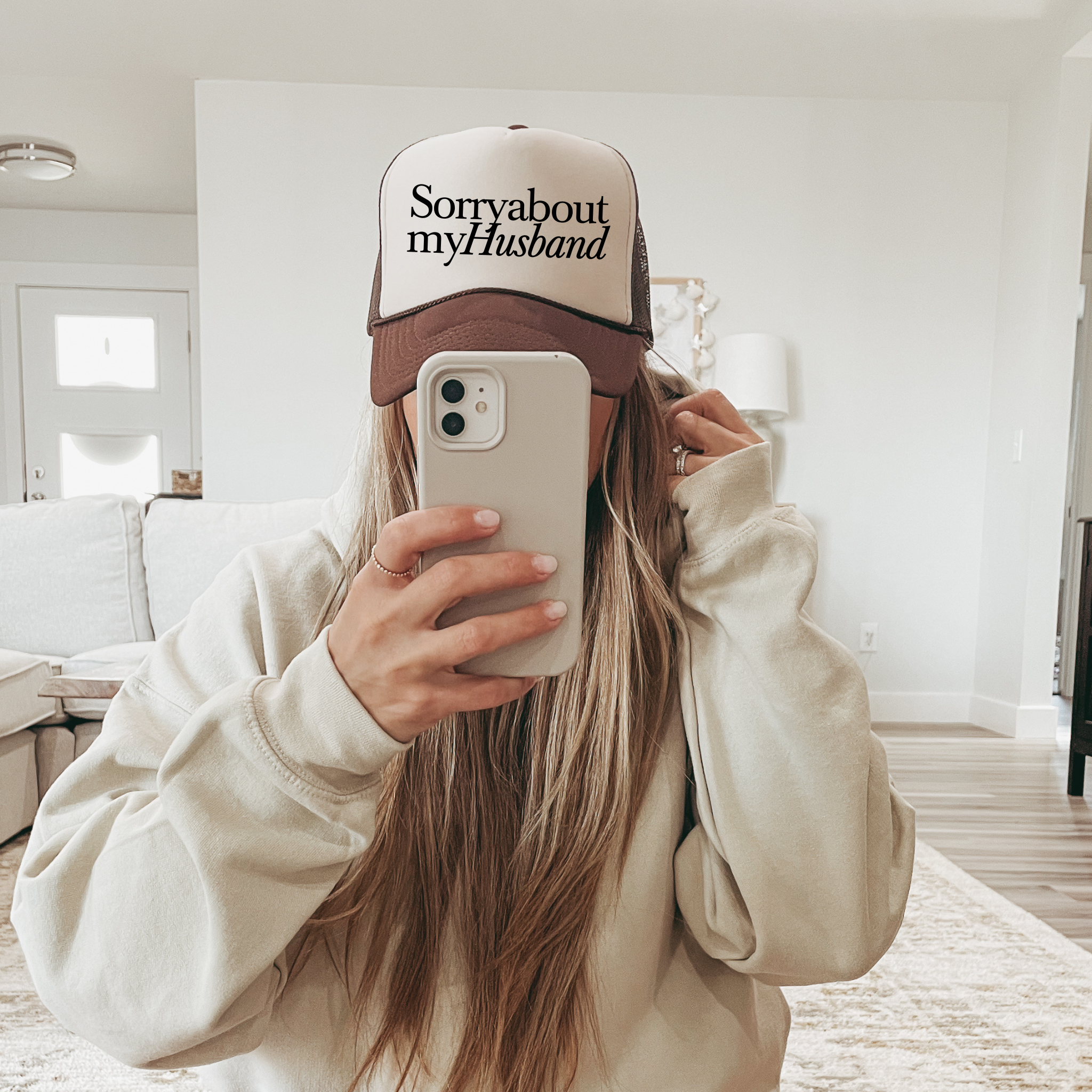 Hey Jude Graphic Tees - Vendita all'ingrosso Cappellino da camionista - Donna - Mi dispiace per il cappello da camionista di mio marito0