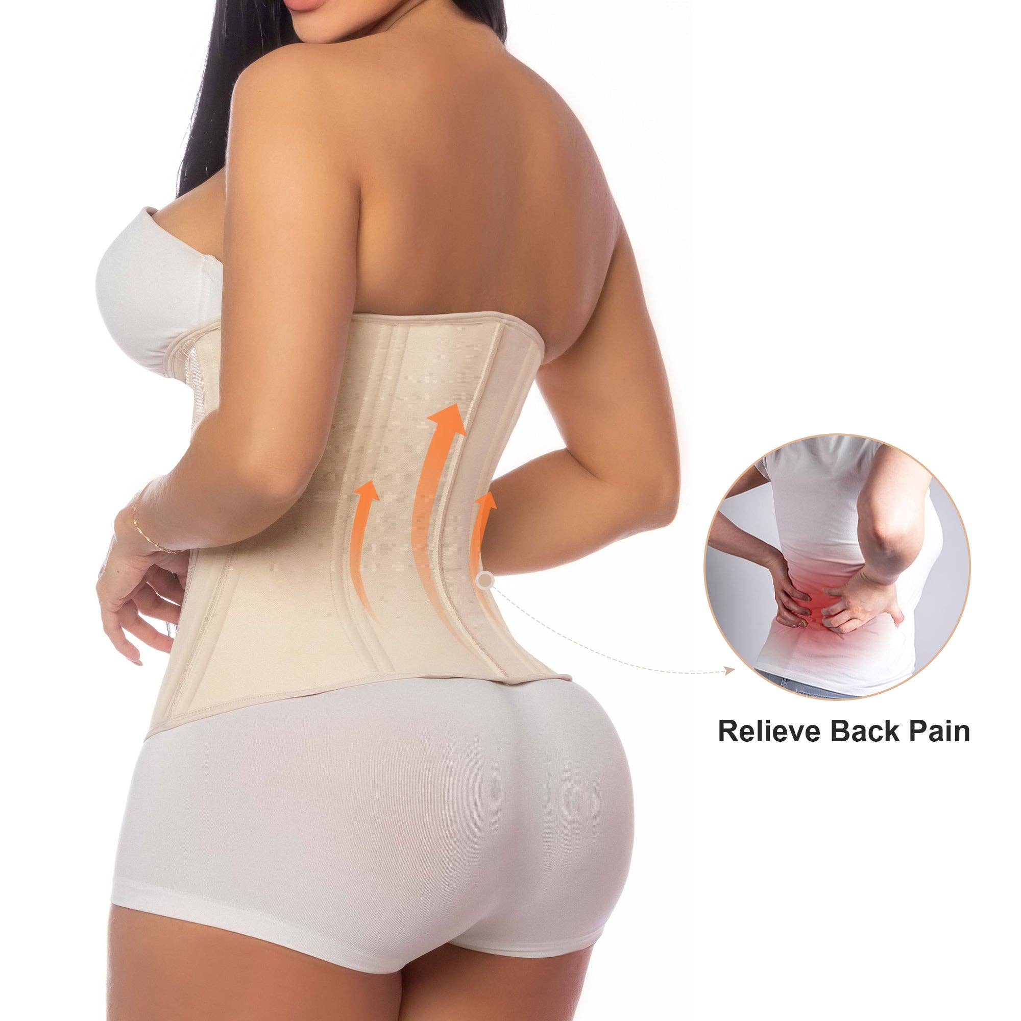 SHAPERX - Wholesale Corset - Women's - SHAPERX 15 Steel Bones Waist Trainer for Workout & Hourglass Shaping9