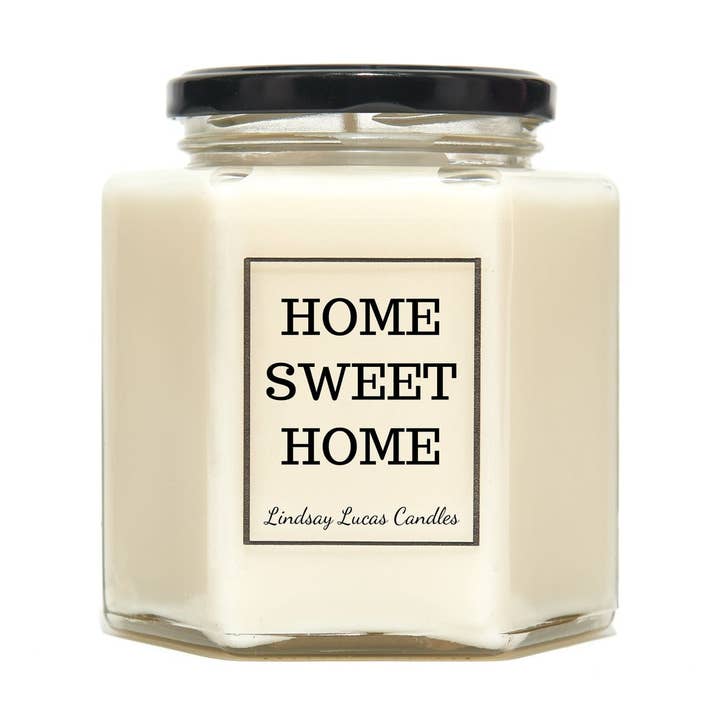 Home Sweet Home Scented Candle for wholesale by Lindsay Lucas Candles