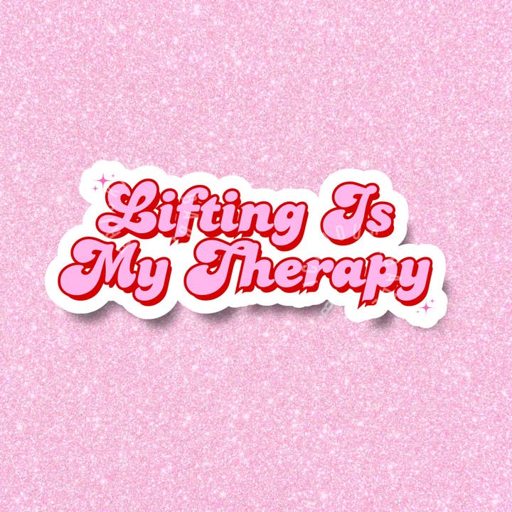 Gym Lifting Therapie & Fitness Inspirerende Stickers voor wholesale door Brickhouse Babe LLC